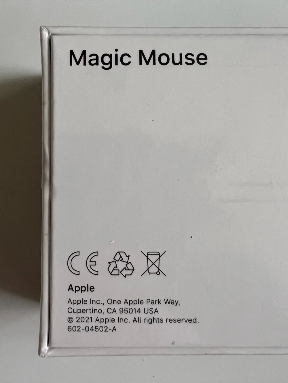 Apple Magic Mouse Wireless Rechargeable Optical Mouse White Factory Sealed